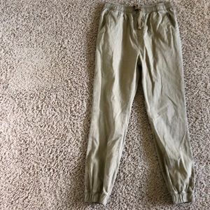 BOYS BEIGE JOGGERS SIZE XL (14-16)